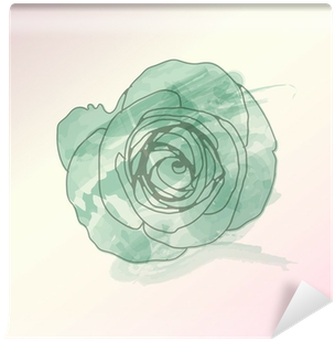 Watercolor Flower Vector ,eps 10 Wall Mural • Pixers® - Watercolor Painting (400x400), Png Download