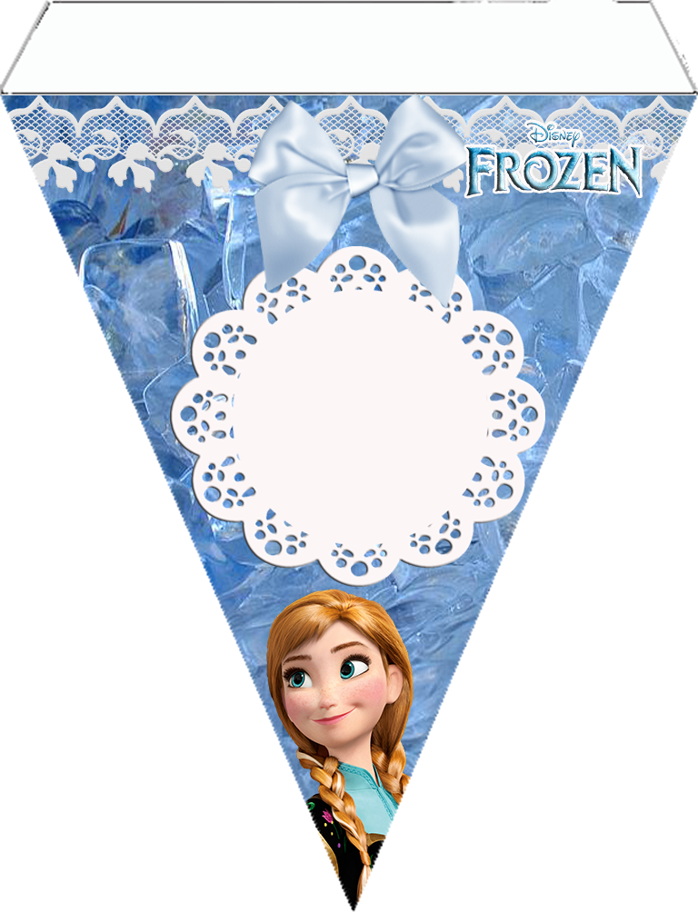 Free Printables - Banderines Frozen Para Imprimir (768x1004), Png Download