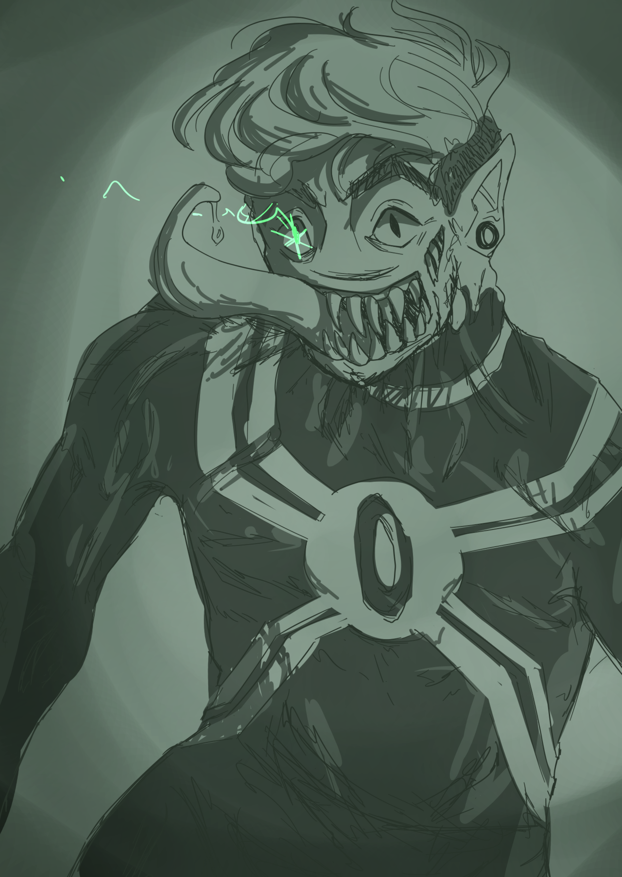 @ninetailsfoxweirdo Asked For Venom Anti- Ask, And - Illustration (1280x1805), Png Download