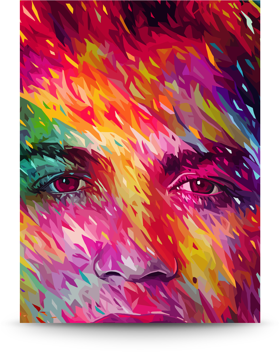 F O L L O W M E On I N S T A G R A M - Painting (1400x1278), Png Download