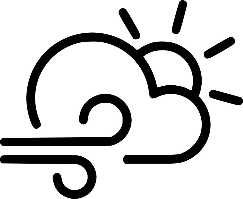 Day Wind Cloud Sun Comments - Thunderstorm Sun Icon (980x804), Png Download