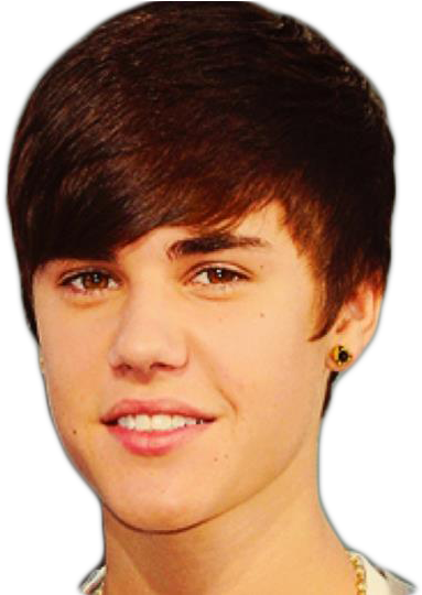 Justin Bieber Cabelo Castanho (500x539), Png Download