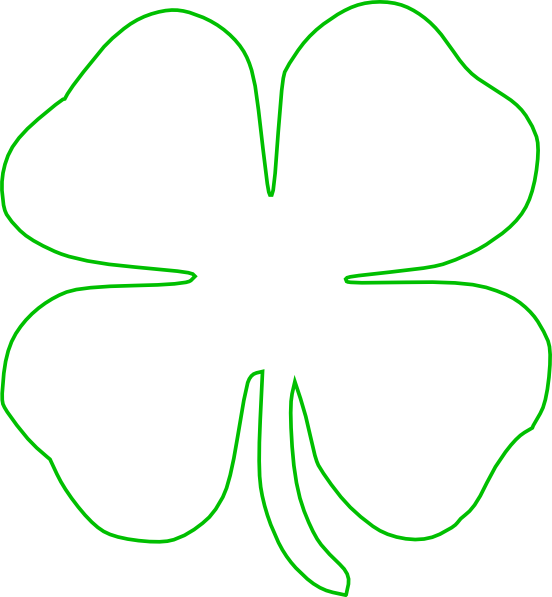 White Green Shamrock Clip Art - White Shamrock No Background (552x597), Png Download