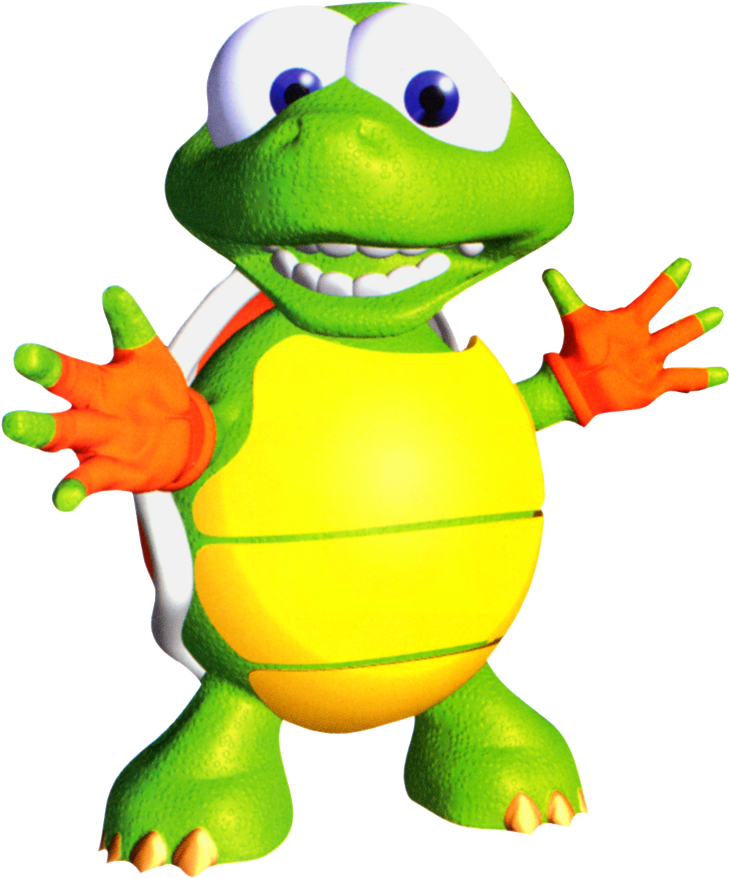 Tiptup The Turtle - Tiptup Diddy Kong Racing (754x908), Png Download