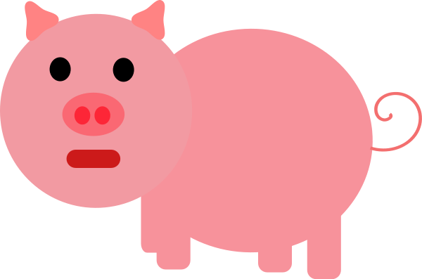 Domestic Pig Piggy Bank Document Cartoon - Pink Pig Coloring Page (514x340), Png Download