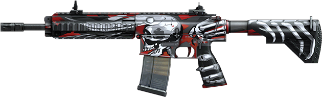 Redskull - Hk Mr556 Quad Rail (700x300), Png Download