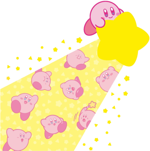 Mirai E Jump - Hoshi No Kirby Art & Style Collection (500x504), Png Download