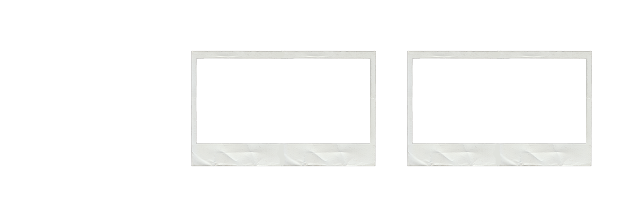 Polaroid Frame Wide - Mirror (1280x427), Png Download