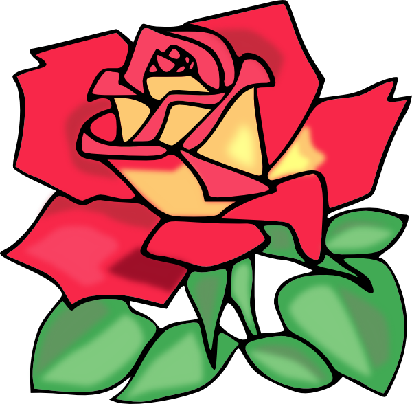 Original Png Clip Art File Red Rose Svg Images Downloading (600x588), Png Download