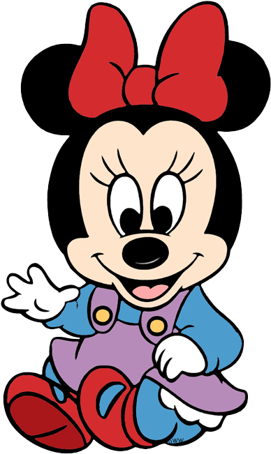 Disney Babies Clip Art 5 Disney Clip Art Galore - Baby Minnie Mouse Head (398x655), Png Download