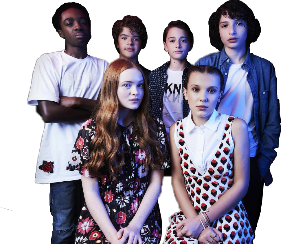 Adesivo Elenco De Stranger Things Annytop Strangerthing - Elenco De Stranger Things (971x845), Png Download