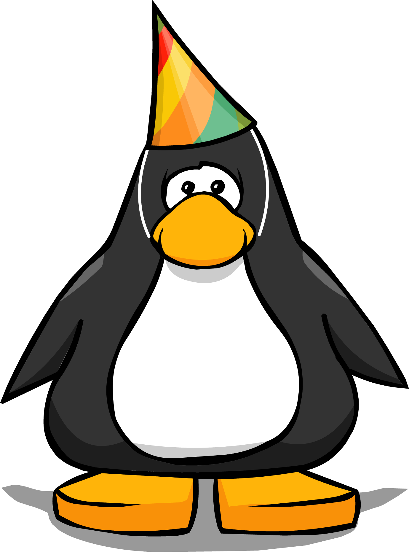 5th Year Party Hat Pc - Club Penguin With Mohawk (1380x1861), Png Download