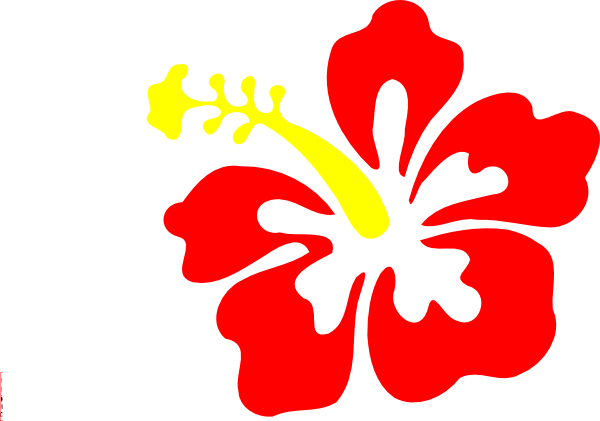 Hibiscus Clip Art (600x421), Png Download