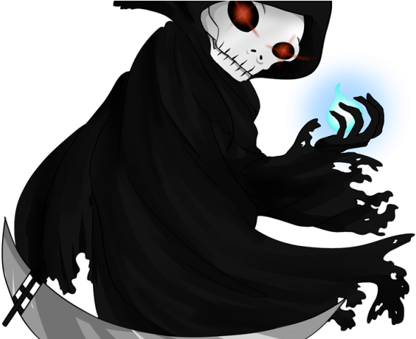 Reaper Clipart Avatar - Grimmiger Sensenmann, Der Sense Und Blaue Grußkarte (640x480), Png Download