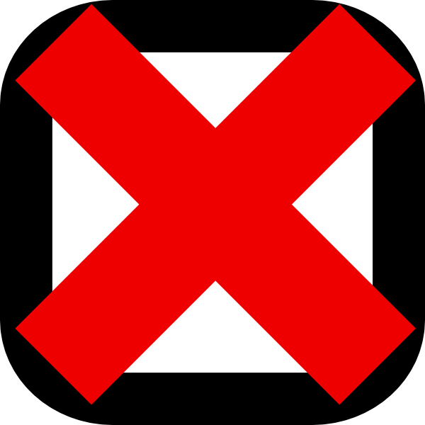 Check Mark Cheque Computer Icons Clip Art - X Checkbox Png (600x600), Png Download