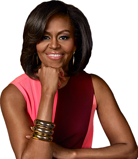Michelle Obama Png Png - Michelle Obama Headshot 2018 (446x514), Png Download