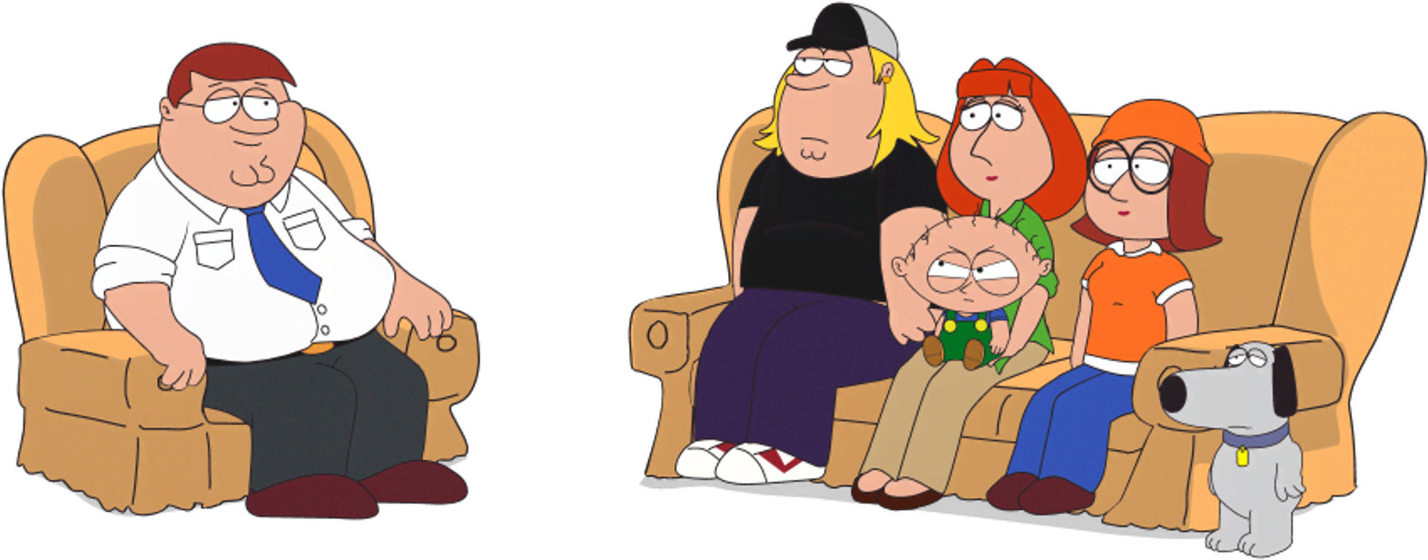 Celebritites Fictional The Griffins Family Guy - Peter Griffin South Park (1776x999), Png Download