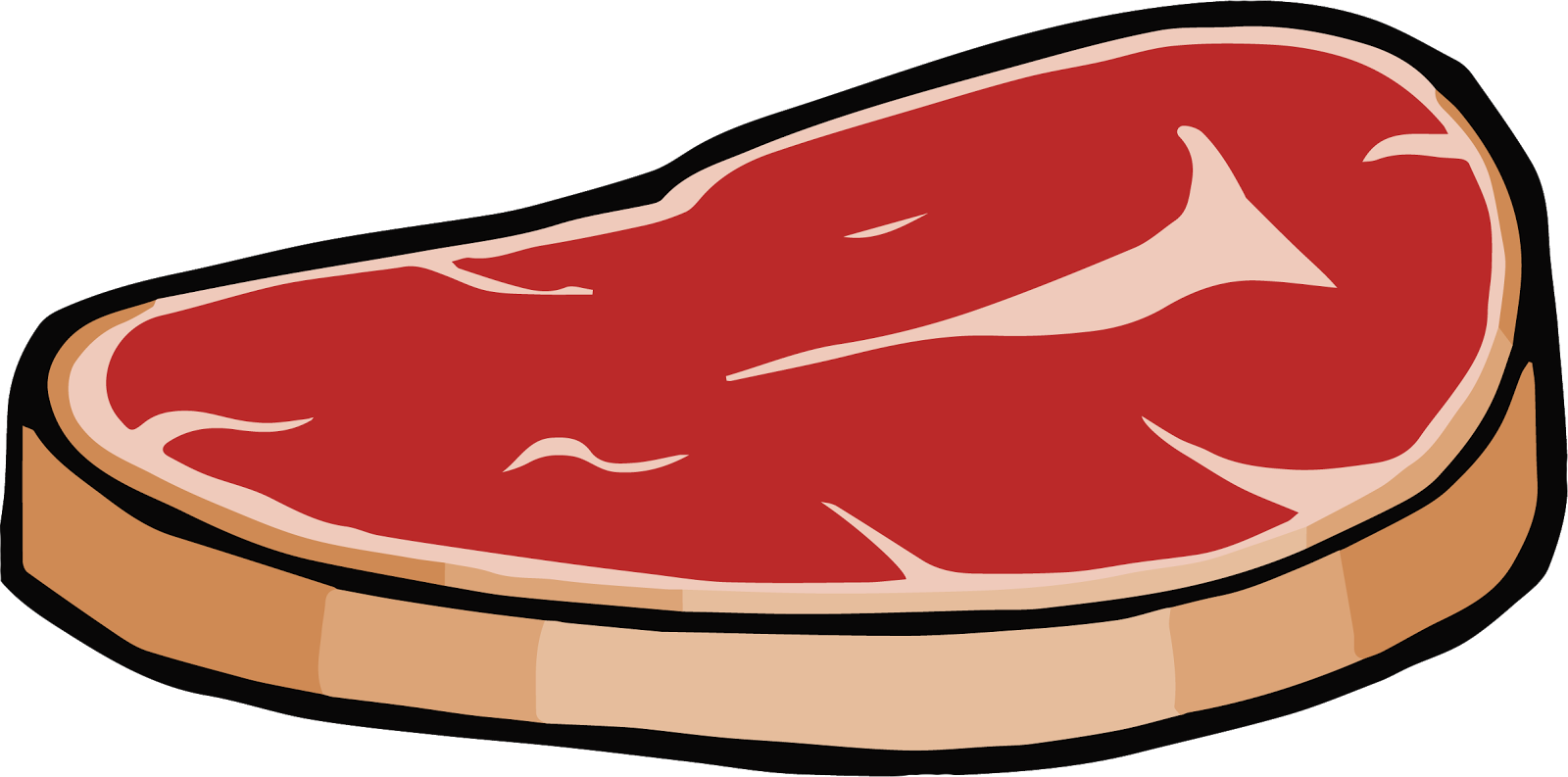 Beef Dinner Cliparts - Red Meat Clipart (1600x793), Png Download