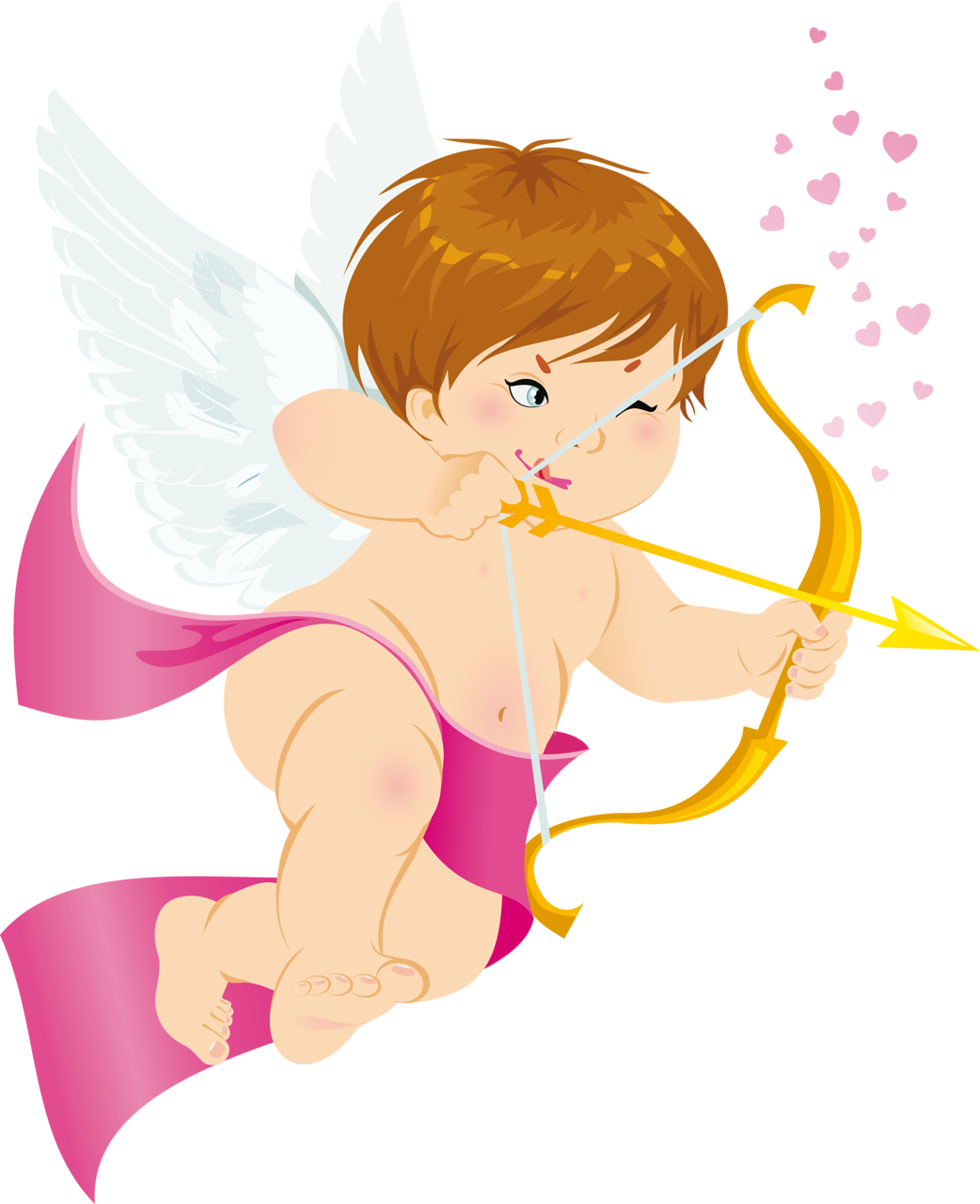 With Bow Free Png Picture Gallery Yopriceville - Angel Png Clipart (1042x1280), Png Download