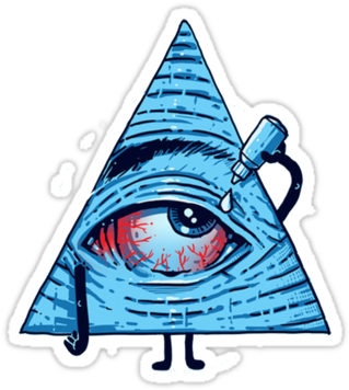 Illuminati Eye Illuminati Eye Png - Illuminati Blue Png (375x360), Png Download