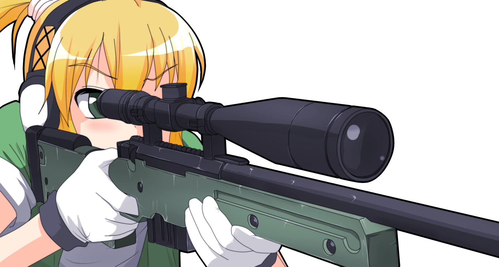 Material Sniper 008 - Снайпер Аниме Png (1598x858), Png Download