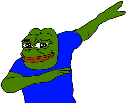 Transparent Pepe Dabbing - Pepe Dab Transparent (554x400), Png Download