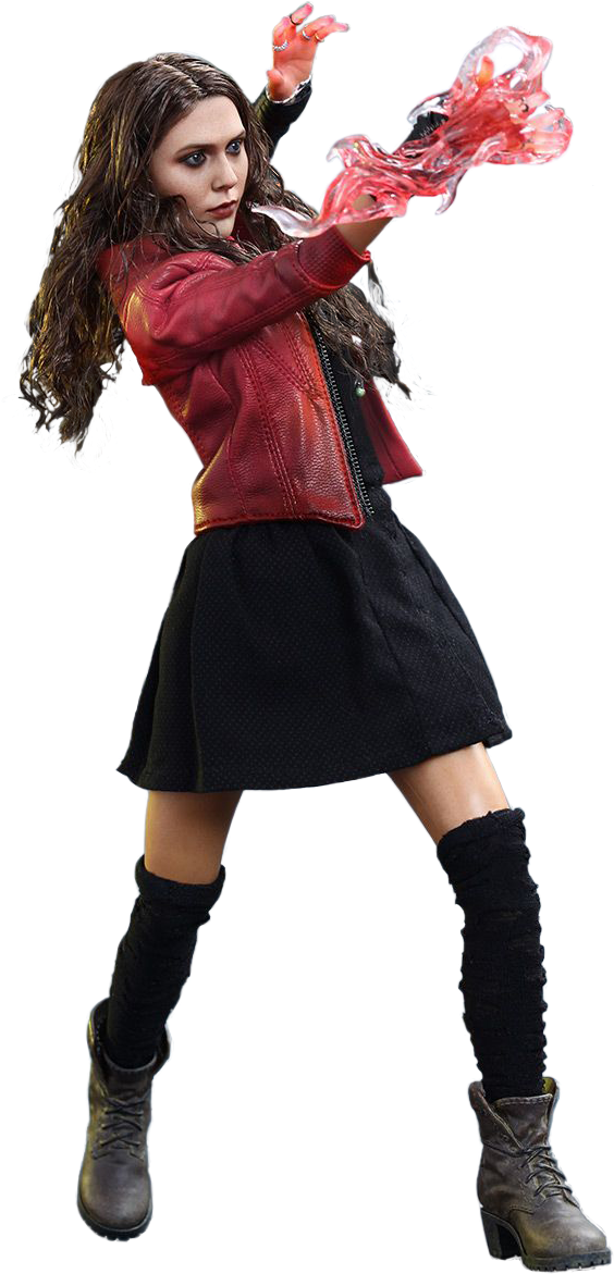Scarlet Witch Transparent - Hot Toys 1:6 Scale Scarlet Witch Avengers Age Of Ultron (783x1311), Png Download