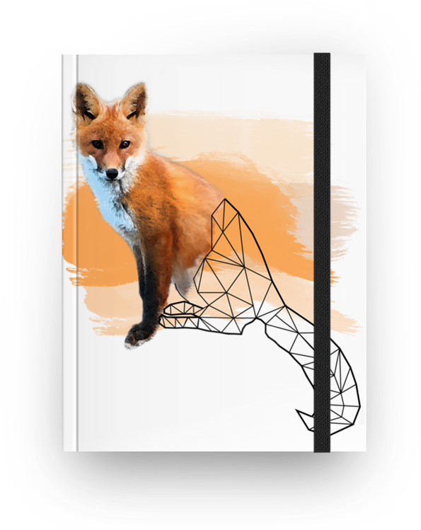 Caderno Watercolor Fox De Felipe Gomesna - Watercolor Painting (800x800), Png Download