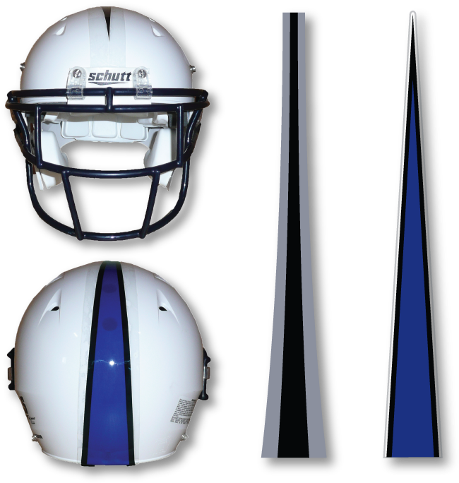 Download Stripes For Your Football Helmets Helmet Tape, Imprinted