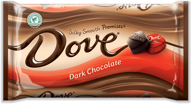 Dove Dark Chocolate Silky Smooth Promises Chocolate (668x639), Png Download