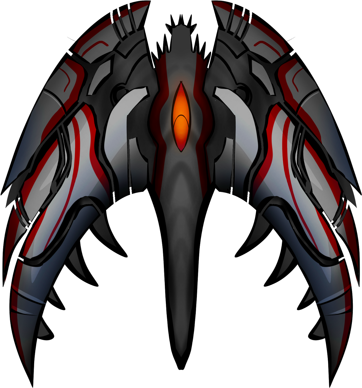 Enemy Spaceship Sprite (1600x1600), Png Download