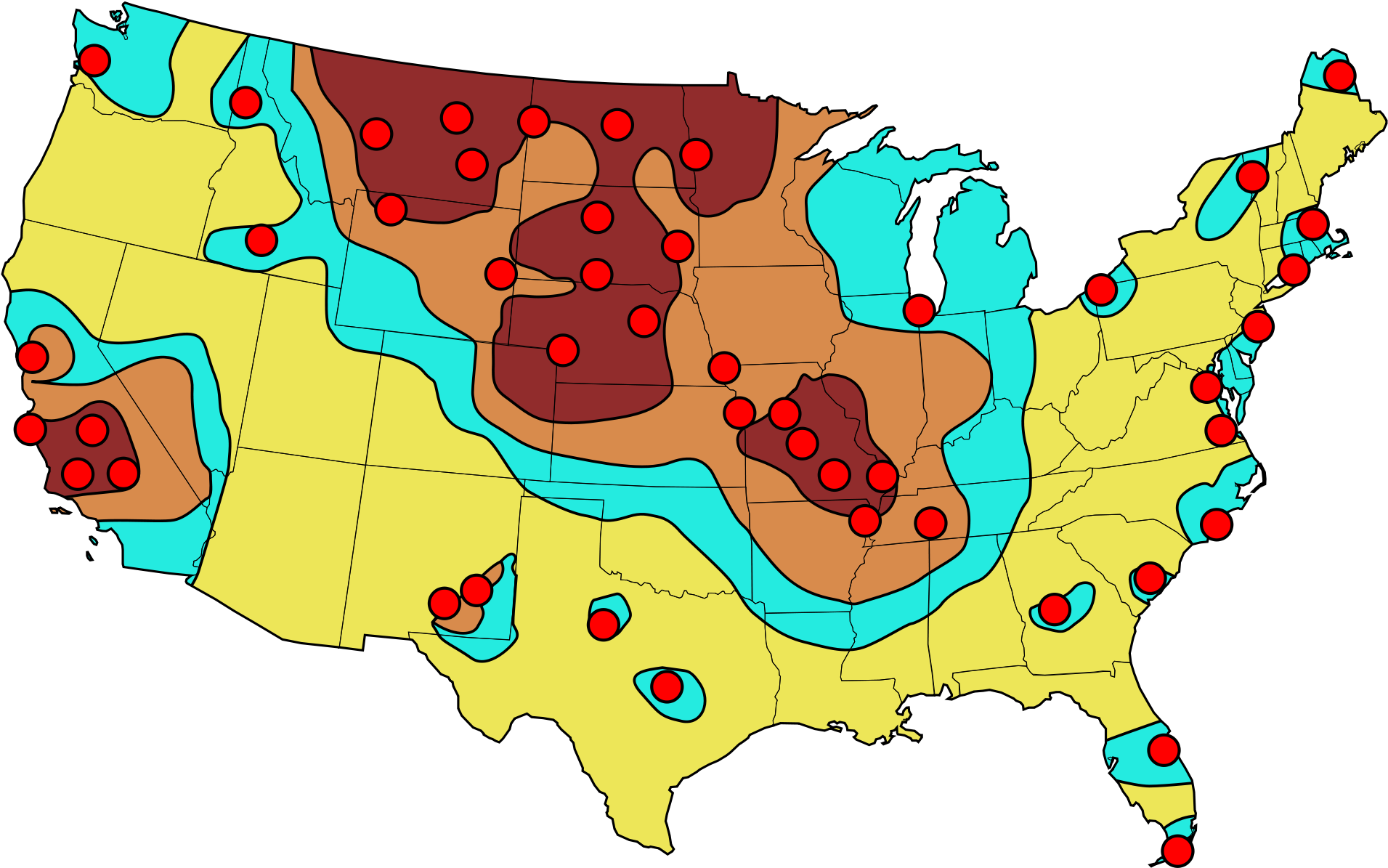 The End Of The World Survival Guide - If The Us Got Nuked Where Would (1220x758), Png Download