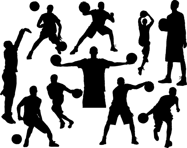 After Receiving Photos Of Stephen Curry In Action From - Silhouette Of Stephen Curry (600x474), Png Download