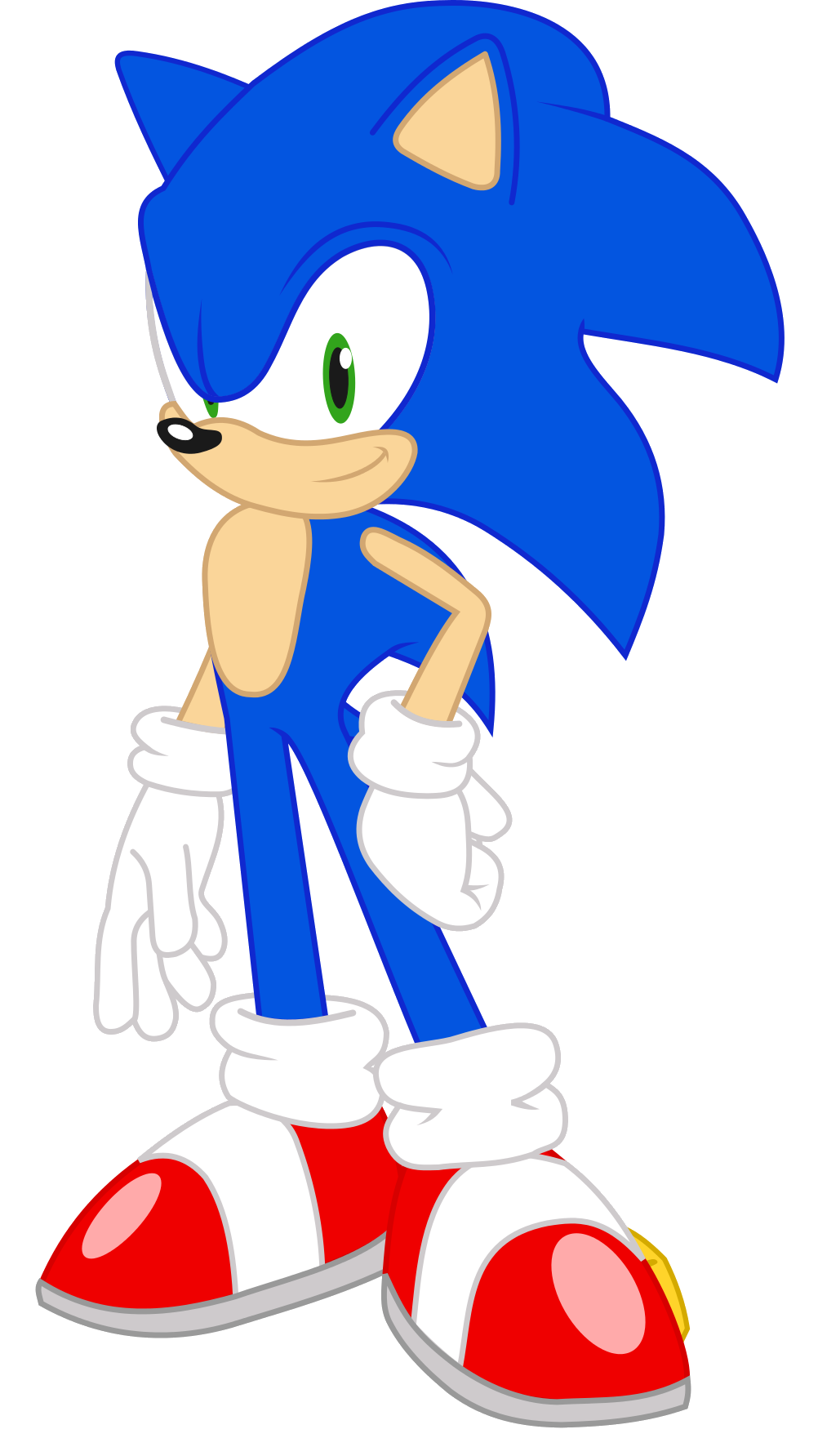 Sonic The Hedgehog - Sonic In Equestria Girl (1002x1783), Png Download