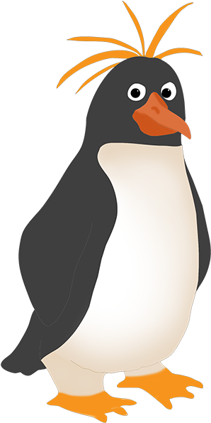 Clip Transparent Download Funny Clip Art Of Royal - Penguin Clipart Png (338x609), Png Download