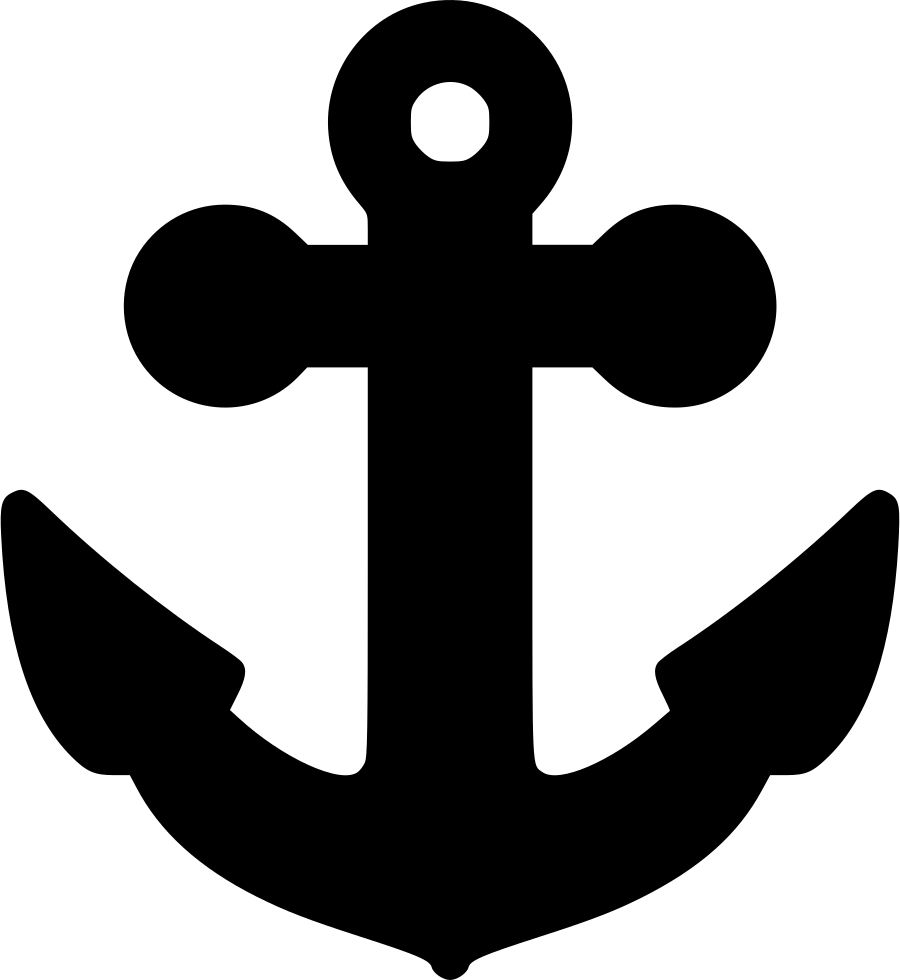 White Anchor Png - Portable Network Graphics (900x980), Png Download