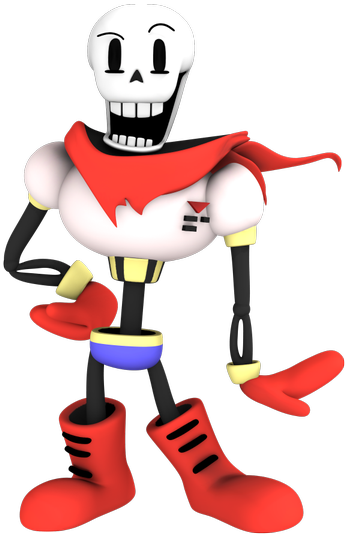 Papyrus From Undertale Render By Nibroc Rock-d9c1tak - Undertale Papyrus Png (584x905), Png Download
