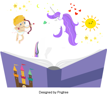 Beautiful Cool Cartoon Cute Hand Painted Creative Book - Book (360x360), Png Download