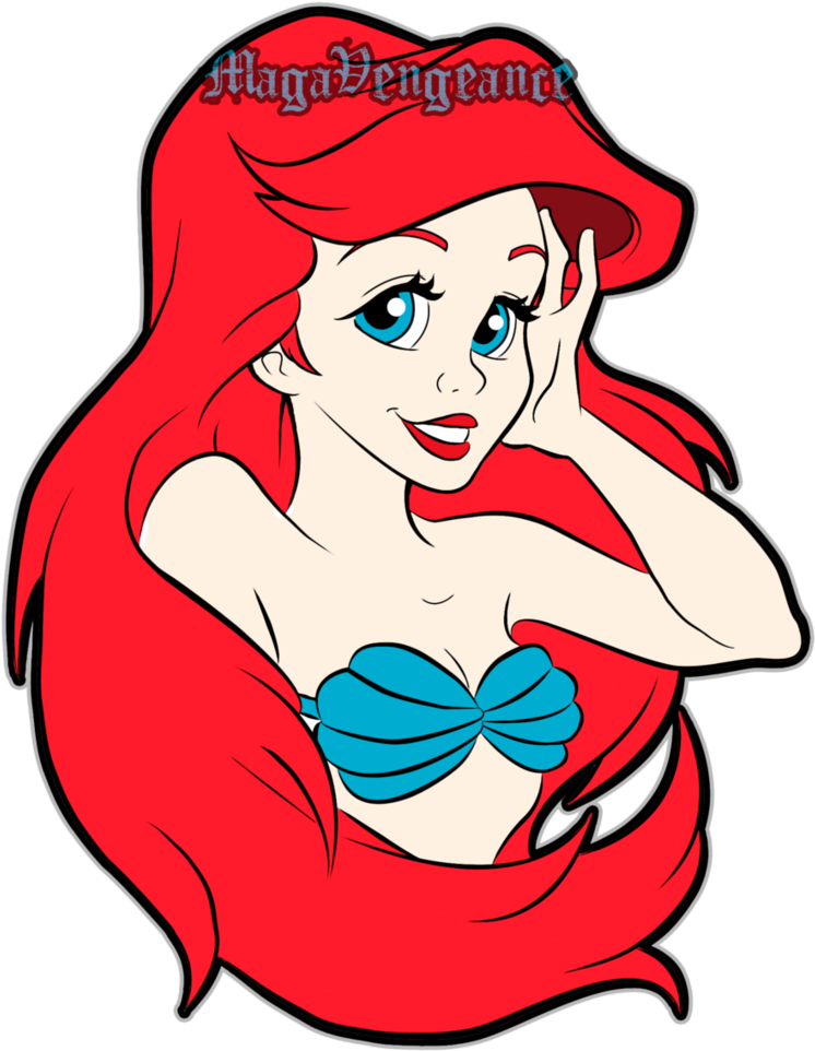 Ariel Little Mermaid Vector (762x1048), Png Download