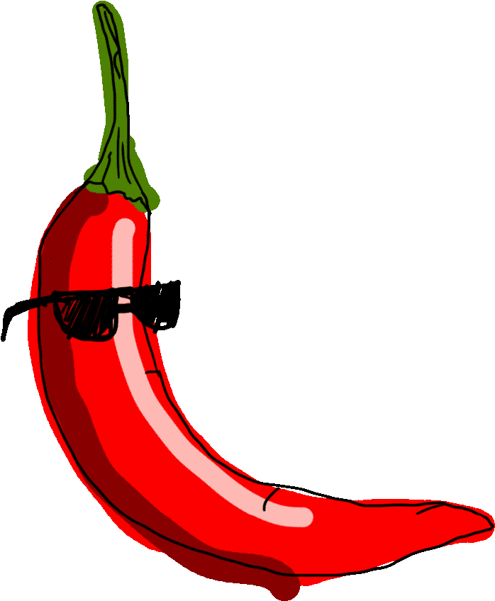 Chili Drawing Wallpaper - Chili Drawing (1000x1000), Png Download