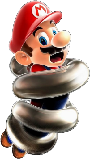 Mario Transparent Scared - Super Mario Galaxy Spring Mushroom Video (600x600), Png Download