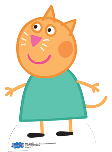 Stasc545 Peppa Pig Candy Cat Cutout 3 - Peppa Pig Characters (380x500), Png Download