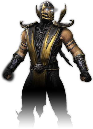 Scorpion - Mortal Kombat Ninja Scorpion (300x415), Png Download