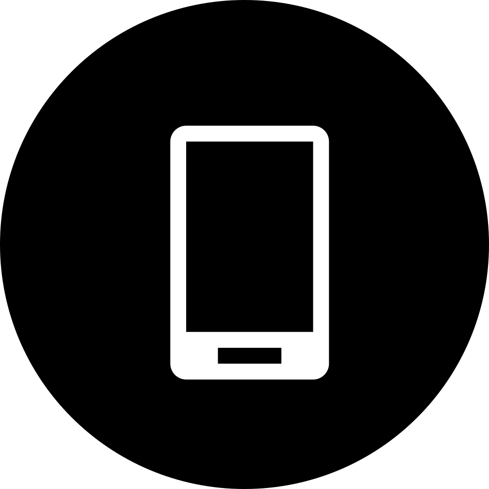 Mobile Phone Comments - Phone Icon Png Black (980x980), Png Download