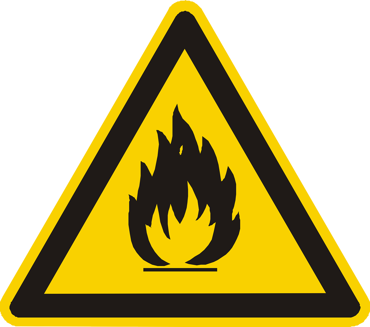 Download Fire, Icon - Fire Hazard Sign Png - Full Size PNG Image - PNGkit