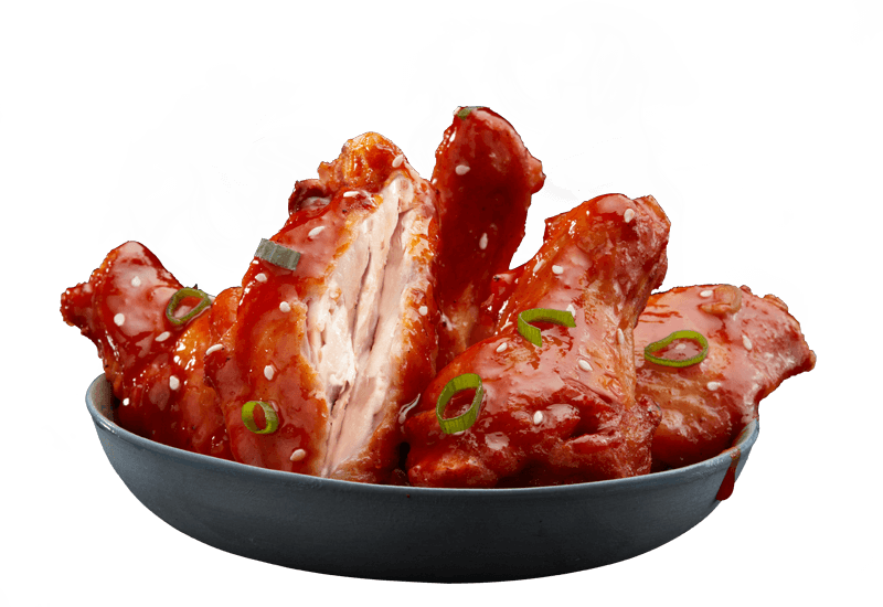 Menu Korean Sticky Wings - Domino's Korean Chicken (800x550), Png Download