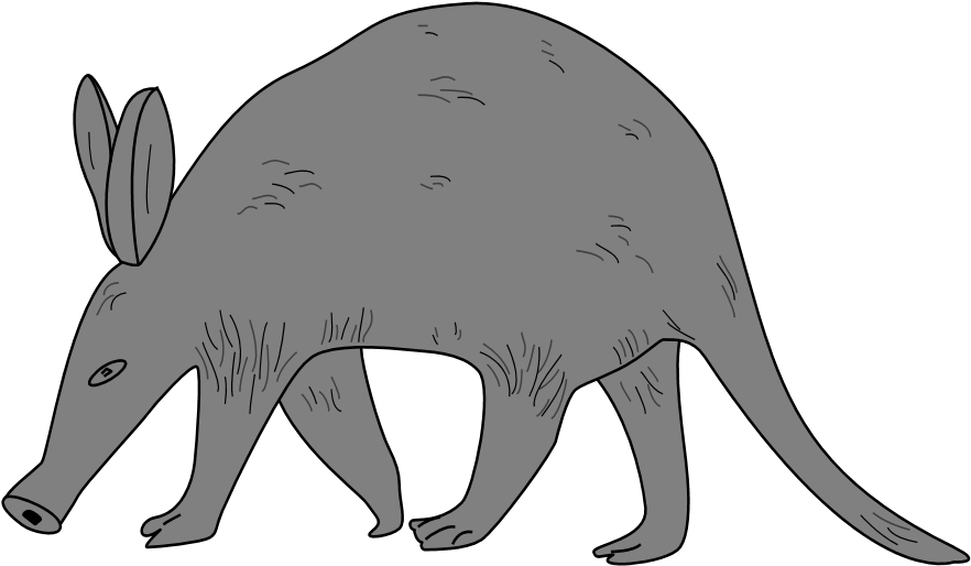 All Free Clip Art And Transparent Png Graphics Of Animals - Aardvark Clipart (921x561), Png Download