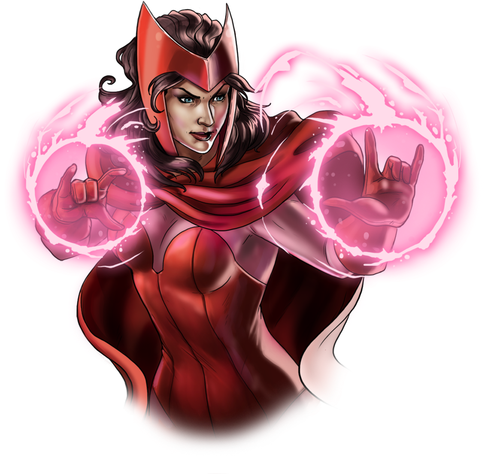Scarlet Witch Png Image - Scarlet Witch Png (1024x1033), Png Download