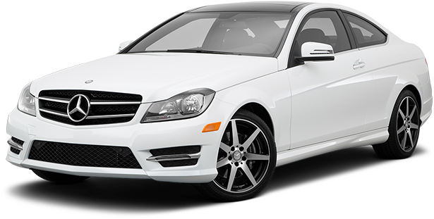Good Quality Used Cars - Mercedes C300 Polar White 2016 (641x327), Png Download