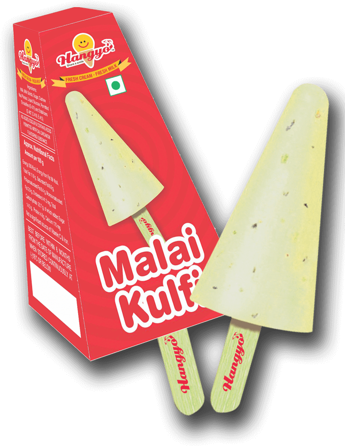 Hangyo Malai Kulfi - Hangyo Ice Cream (709x1181), Png Download